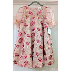 Disney Princess Belle Beauty & The Beast Sequin Rose Dress Girls US 9/10